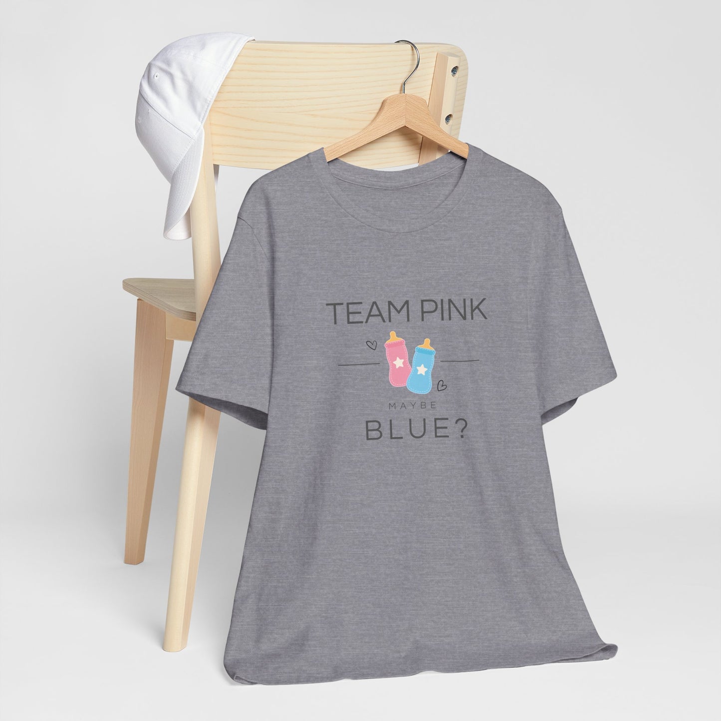 Team Pink Maybe Blue? – Gender Reveal T-Shirt | Baby Shower Party Tee