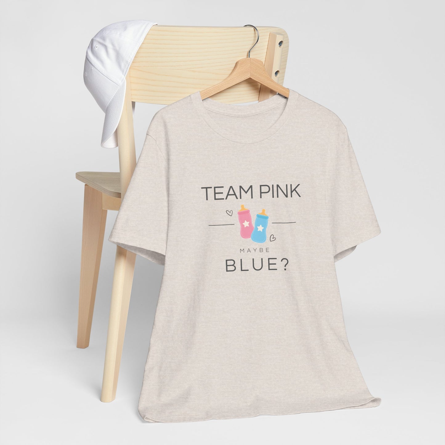 Team Pink Maybe Blue? – Gender Reveal T-Shirt | Baby Shower Party Tee