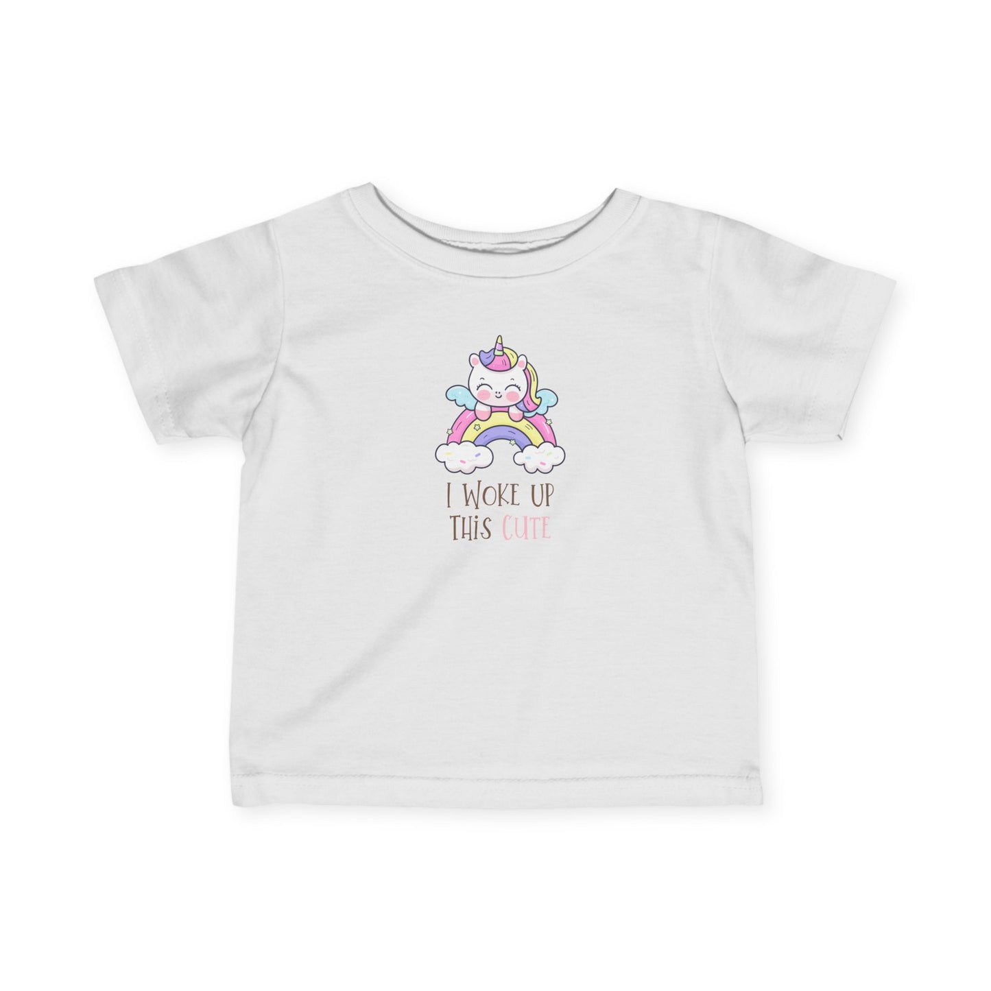 Cute Unicorn Baby Tee - "I Woke Up This Cute"