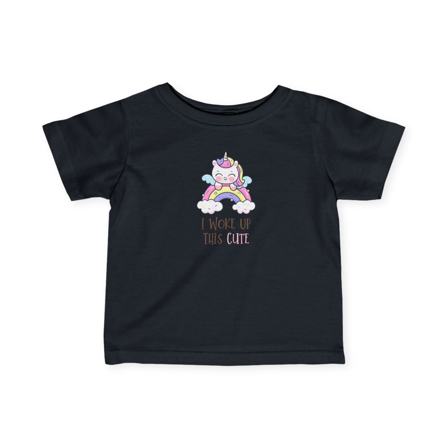 Cute Unicorn Baby Tee - "I Woke Up This Cute"