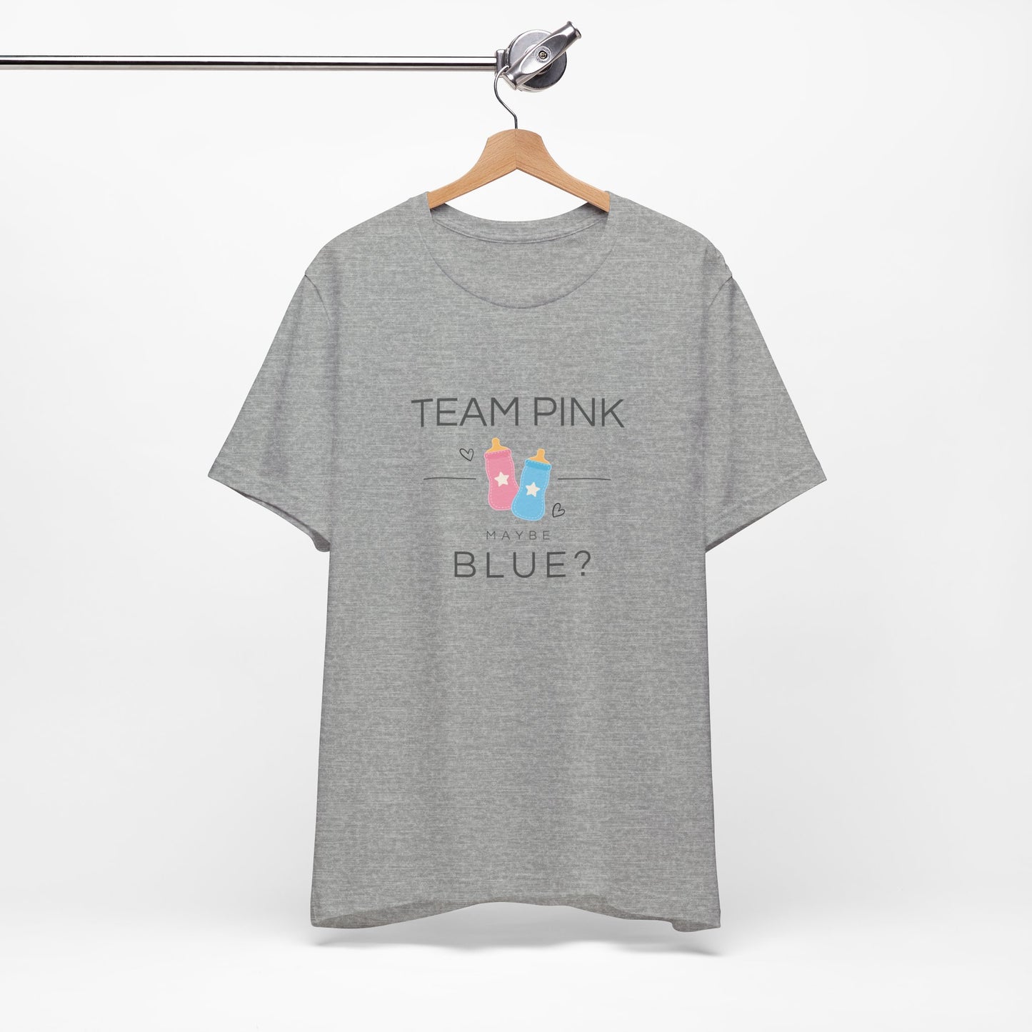 Team Pink Maybe Blue? – Gender Reveal T-Shirt | Baby Shower Party Tee