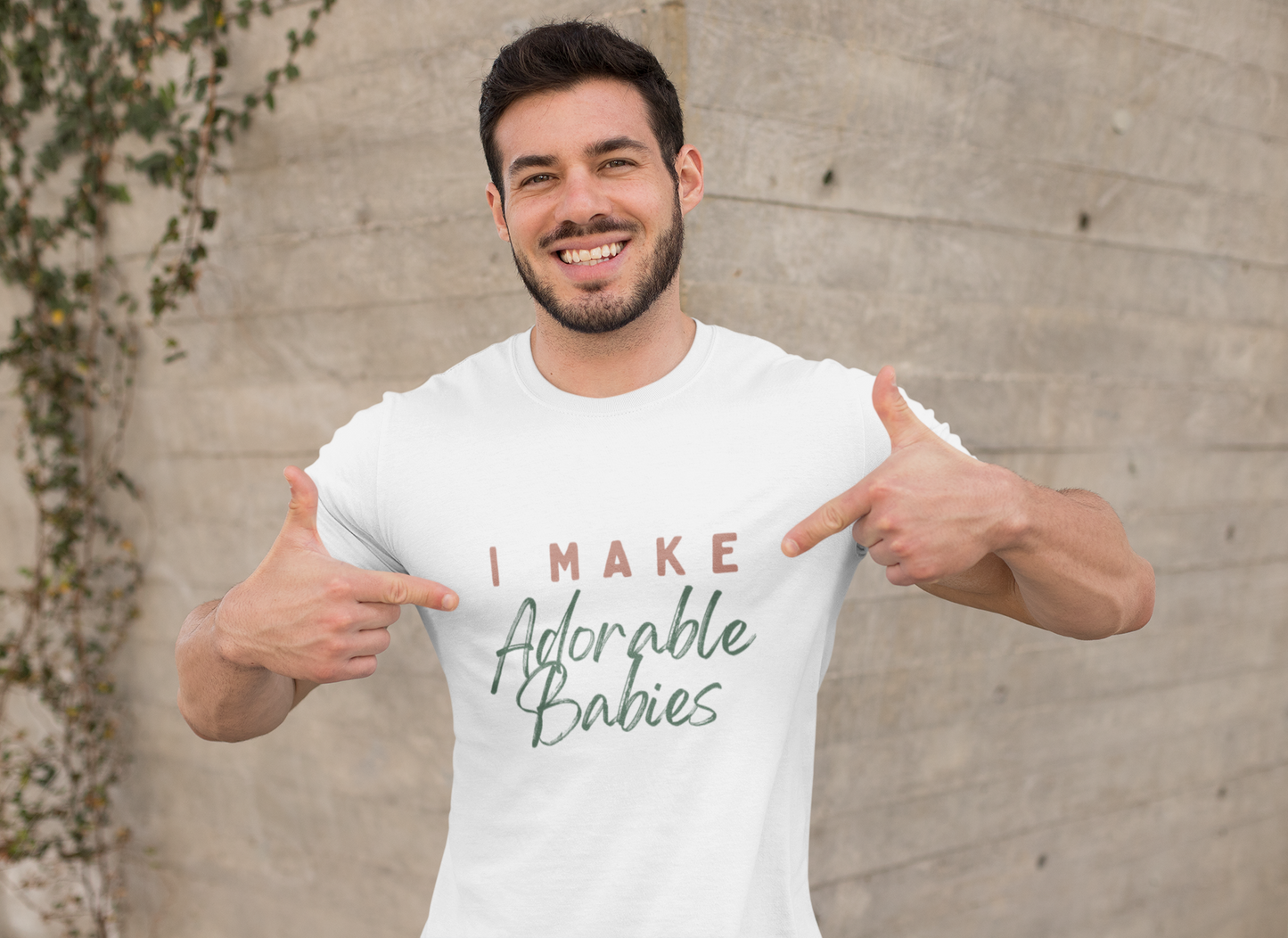 Maternity Announcement T-Shirt - I Make Adorable Babies Design