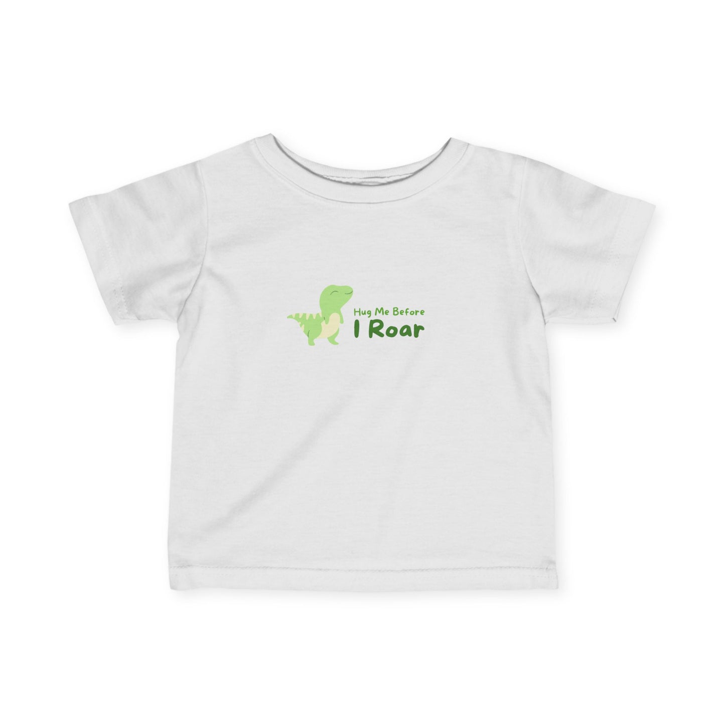 Dinosaur 'Hug Me Before I Roar' Infant Tee - Cute Baby Shirt for Playful Moments