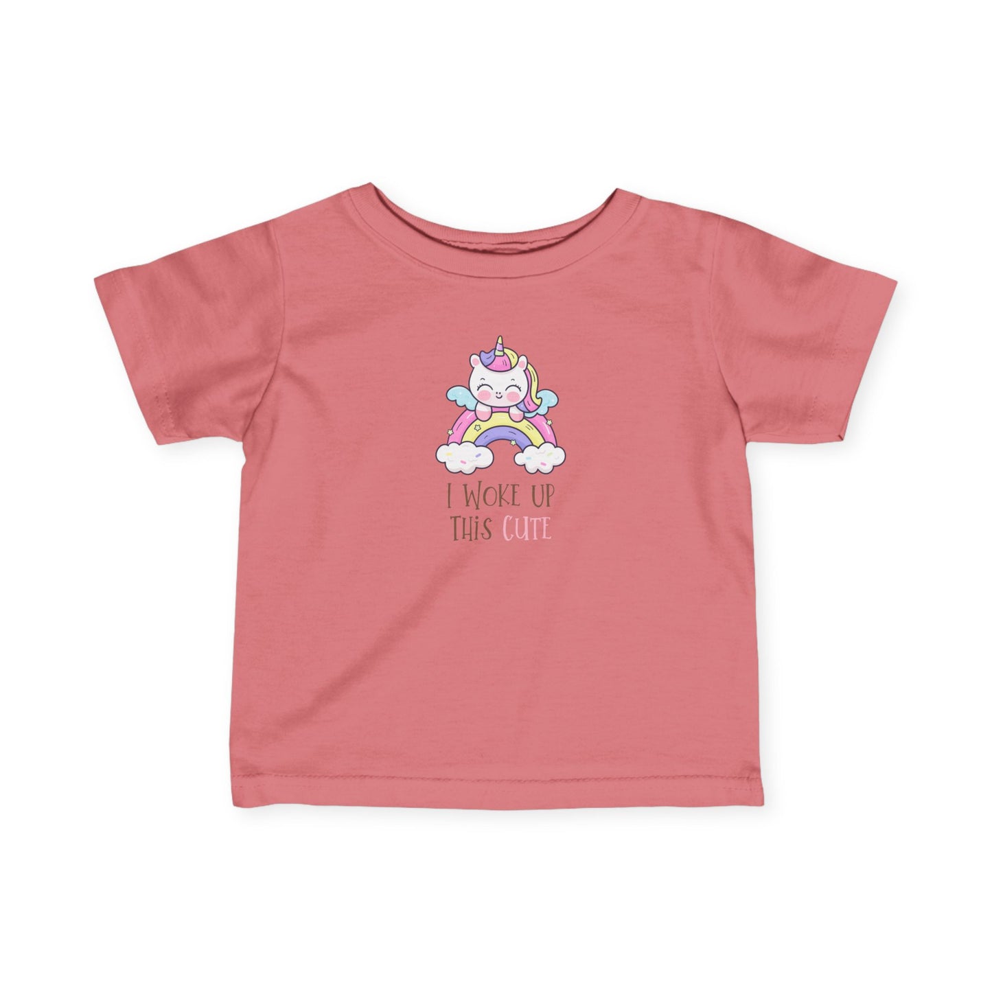 Cute Unicorn Baby Tee - "I Woke Up This Cute"