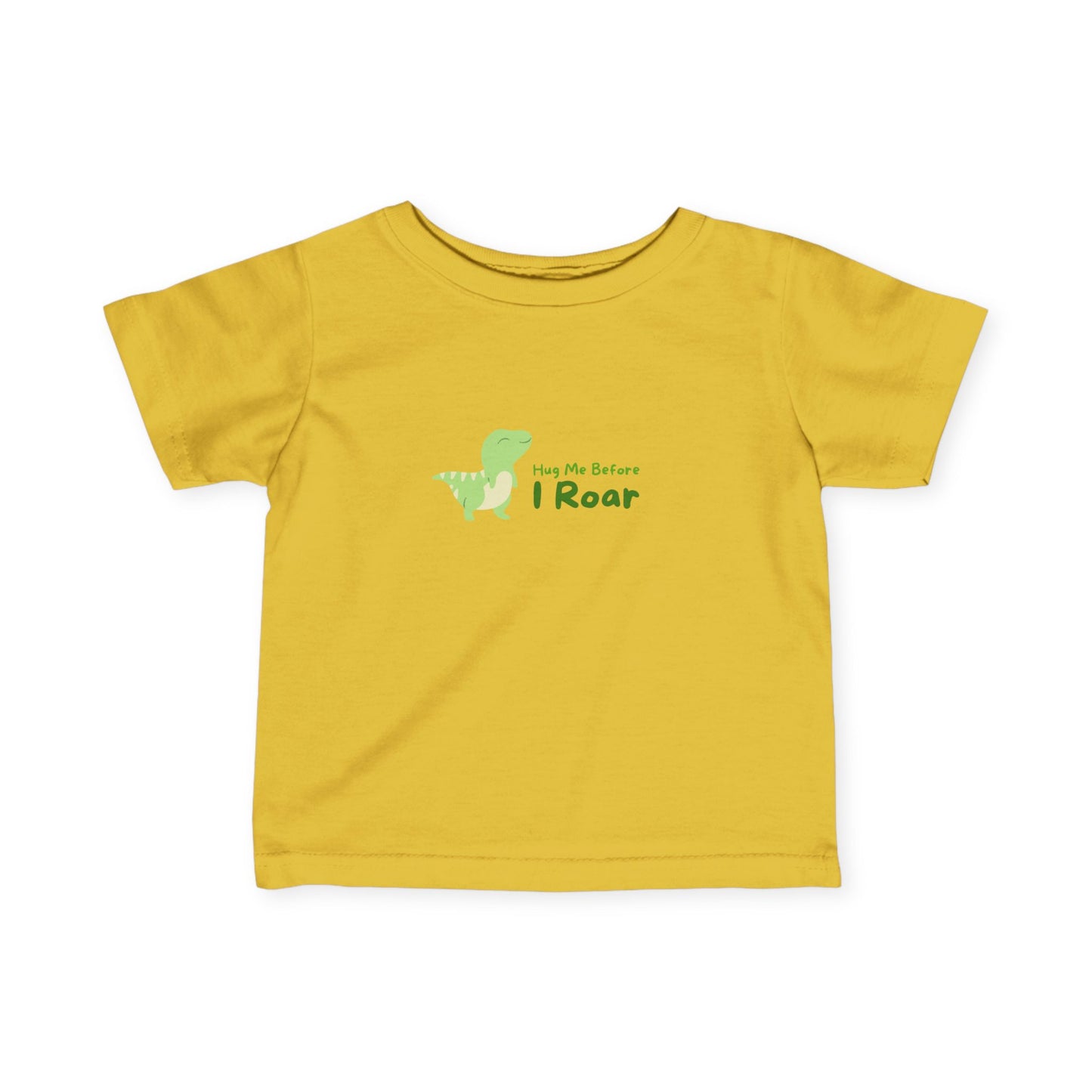 Dinosaur 'Hug Me Before I Roar' Infant Tee - Cute Baby Shirt for Playful Moments