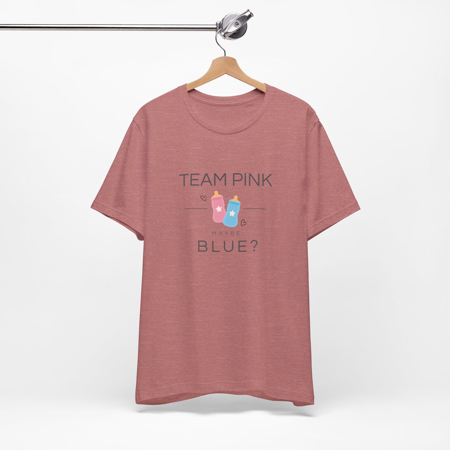 Team Pink Maybe Blue? – Gender Reveal T-Shirt | Baby Shower Party Tee