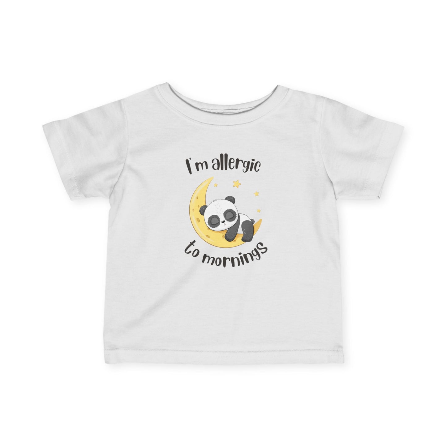 Cute Baby Tee - 'I'm Allergic to Mornings' Top