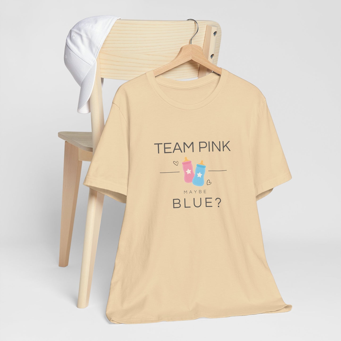 Team Pink Maybe Blue? – Gender Reveal T-Shirt | Baby Shower Party Tee