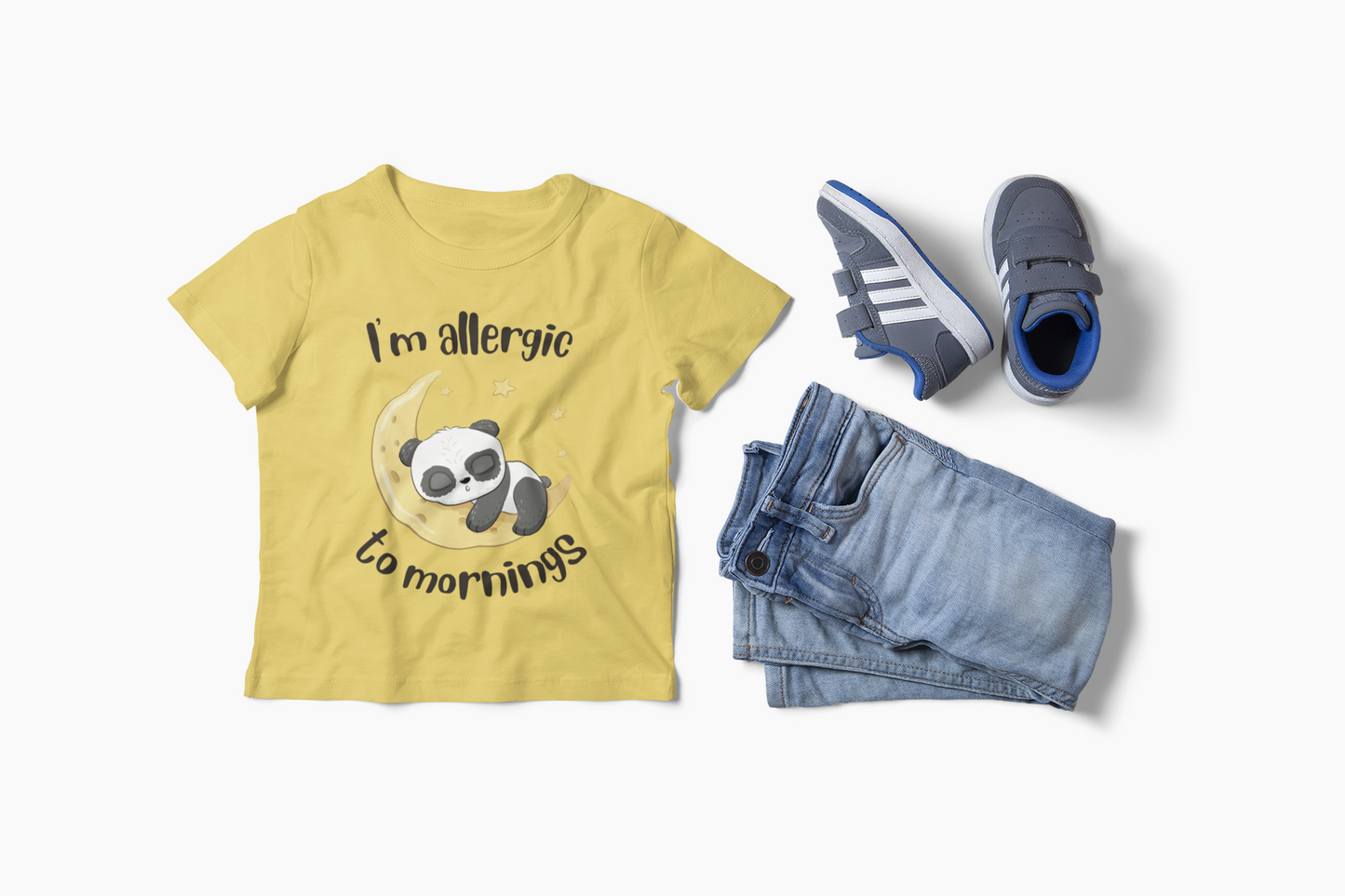 Cute Baby Tee - 'I'm Allergic to Mornings' Top