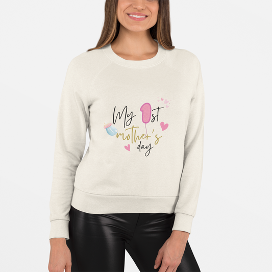 My 1st Mother's Day Unisex Lightweight Crewneck Sweatshirt