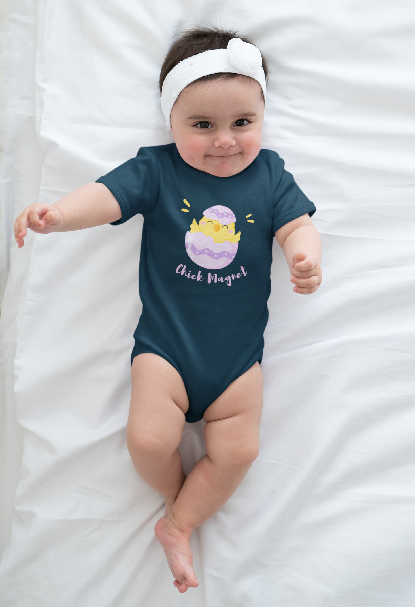 Chick Magnet Infant Bodysuit - Cute Baby Outfit for Spring Celebrations