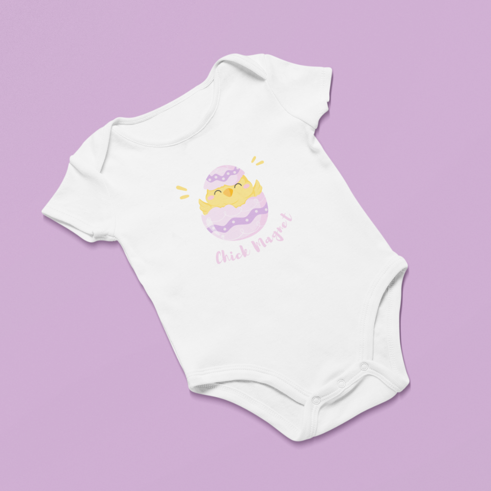 Chick Magnet Infant Bodysuit - Cute Baby Outfit for Spring Celebrations