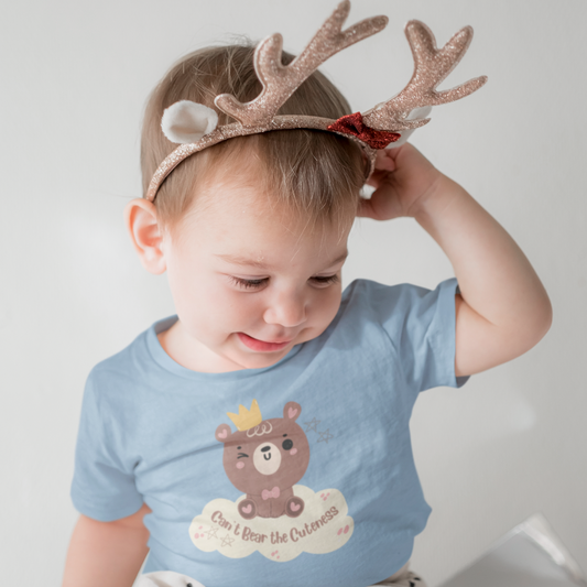 Cute Bear Crown Tee - Perfect for Baby Celebrations