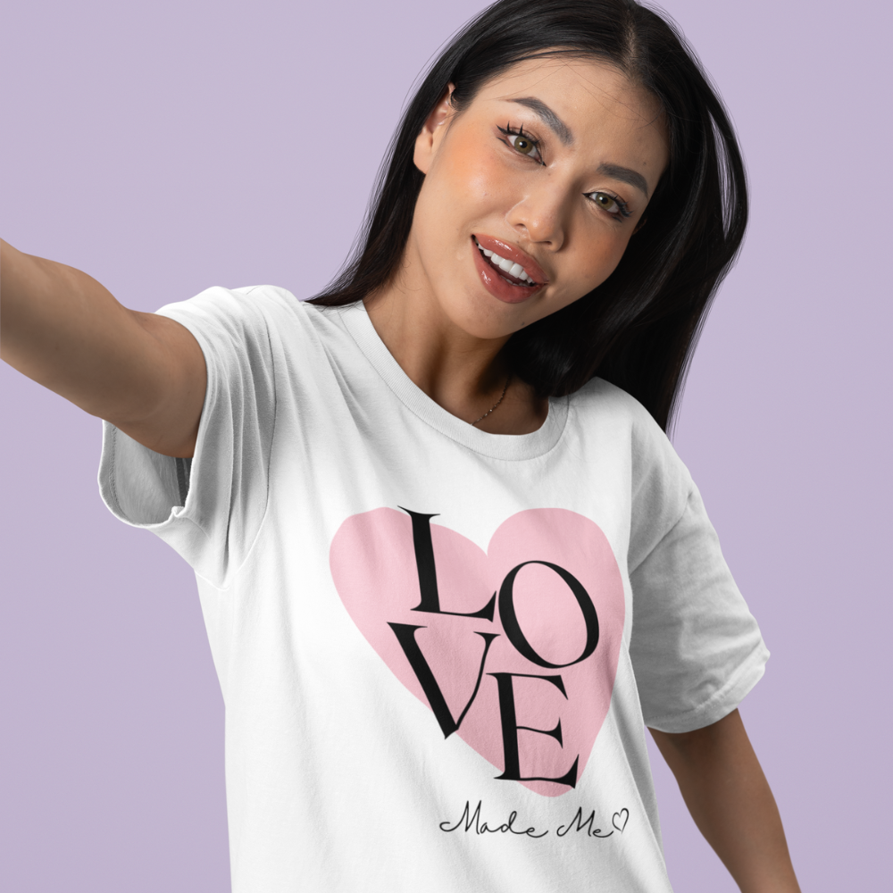LOVE Made That – Maternity T-Shirt for Moms-to-Be | Cute Pregnancy Announcement Tee