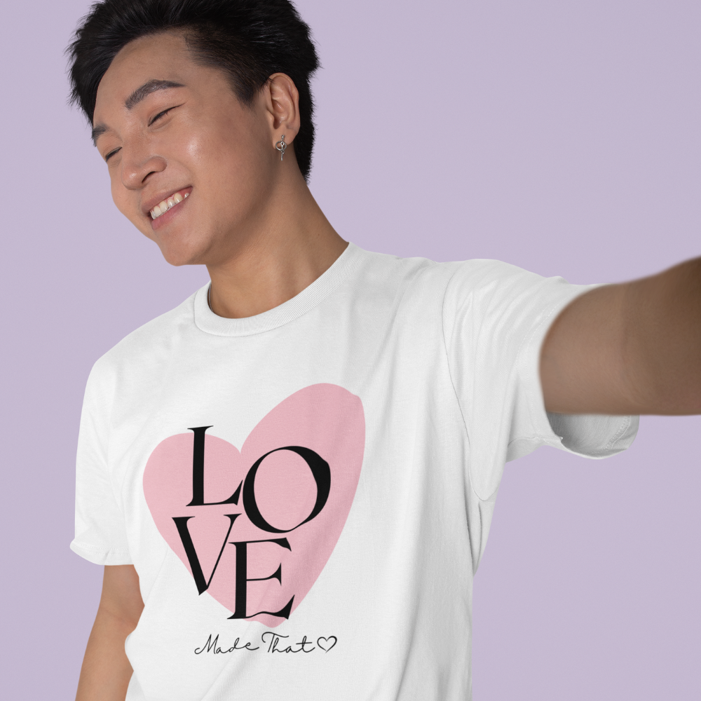 LOVE Made That – Maternity & Couple T-Shirt Set | Matching Pregnancy Announcement Tee