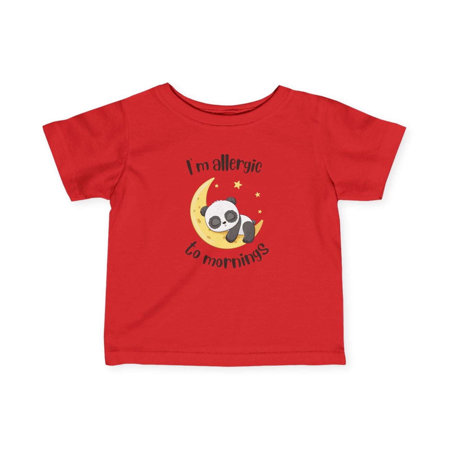 Cute Baby Tee - 'I'm Allergic to Mornings' Top