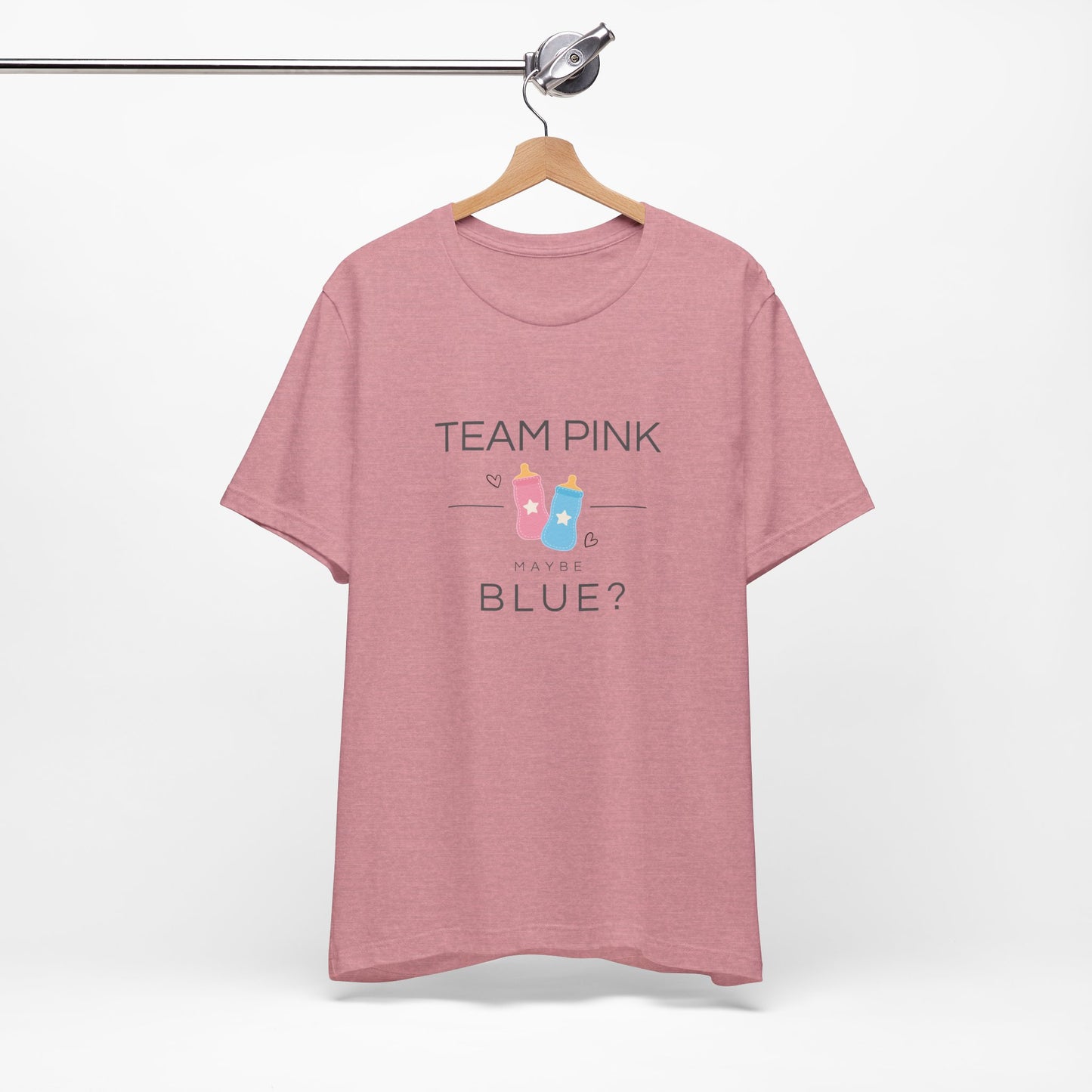 Team Pink Maybe Blue? – Gender Reveal T-Shirt | Baby Shower Party Tee
