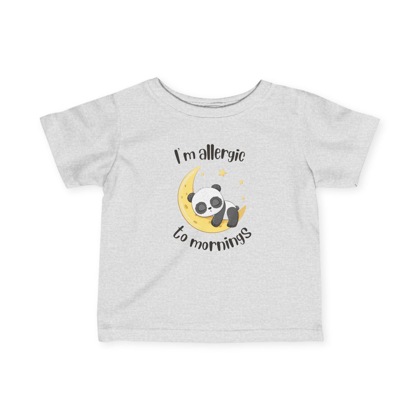 Cute Baby Tee - 'I'm Allergic to Mornings' Top